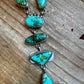 Royston turquoise necklace lariat and earrings set