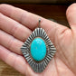 Big Pendant -Turquoise & Sterling Silver