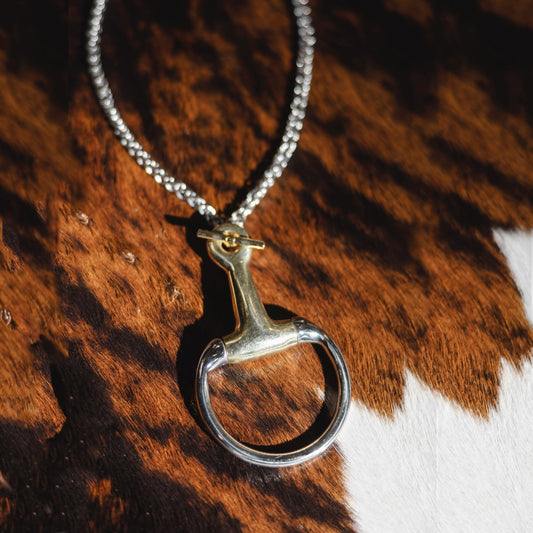 Eggbutt Horse Bit Necklace by V2 Designs
