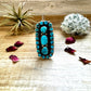 Big Ring - adjustable kingman turquoise ring and sterling silver