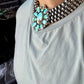 Princess Sonoran Turquoise Necklace – Emerson Thompson, Native Made, Sterling Silver