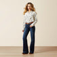 Woman in Western-style shirt and jeans