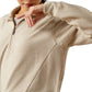 F25 WMS WEST beige ribbed detail pullover
