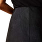 F25 WMS WEST textured black skirt detail