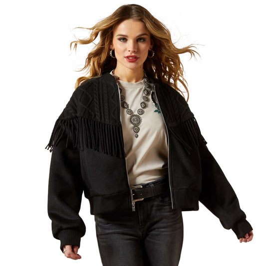 F25 WMS WEST jacket front with fringe