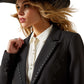 Ariat F25 WMS WEST detail black blazer with studded accents