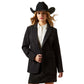 Black Western blazer, front view