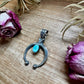 Naja Pendant with Golden Hill Turquoise – Option 2 – Sterling Silver – Native Made by KB – Fits 8mm