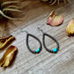 Sleeping Beauty Turquoise Teardrop Earrings – Sterling Silver
