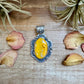 Bumblebee Jasper Pendant – Sterling Silver, Bright Yellow