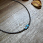 Golden Hill Turquoise Choker – Sterling Silver Pearls