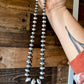 Sterling silver pearls - 24 inch