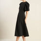 EFFORTLESS ELEGANCE WOVEN MIDI DRESS