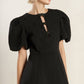 EFFORTLESS ELEGANCE WOVEN MIDI DRESS