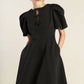 EFFORTLESS ELEGANCE WOVEN MIDI DRESS