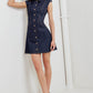 SLEEK CRAFT DENIM MINI DRESS