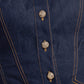 SLEEK CRAFT DENIM MINI DRESS