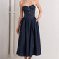 URBAN CORSET DENIM MIDI DRESS
