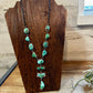 Royston turquoise necklace lariat and earrings set