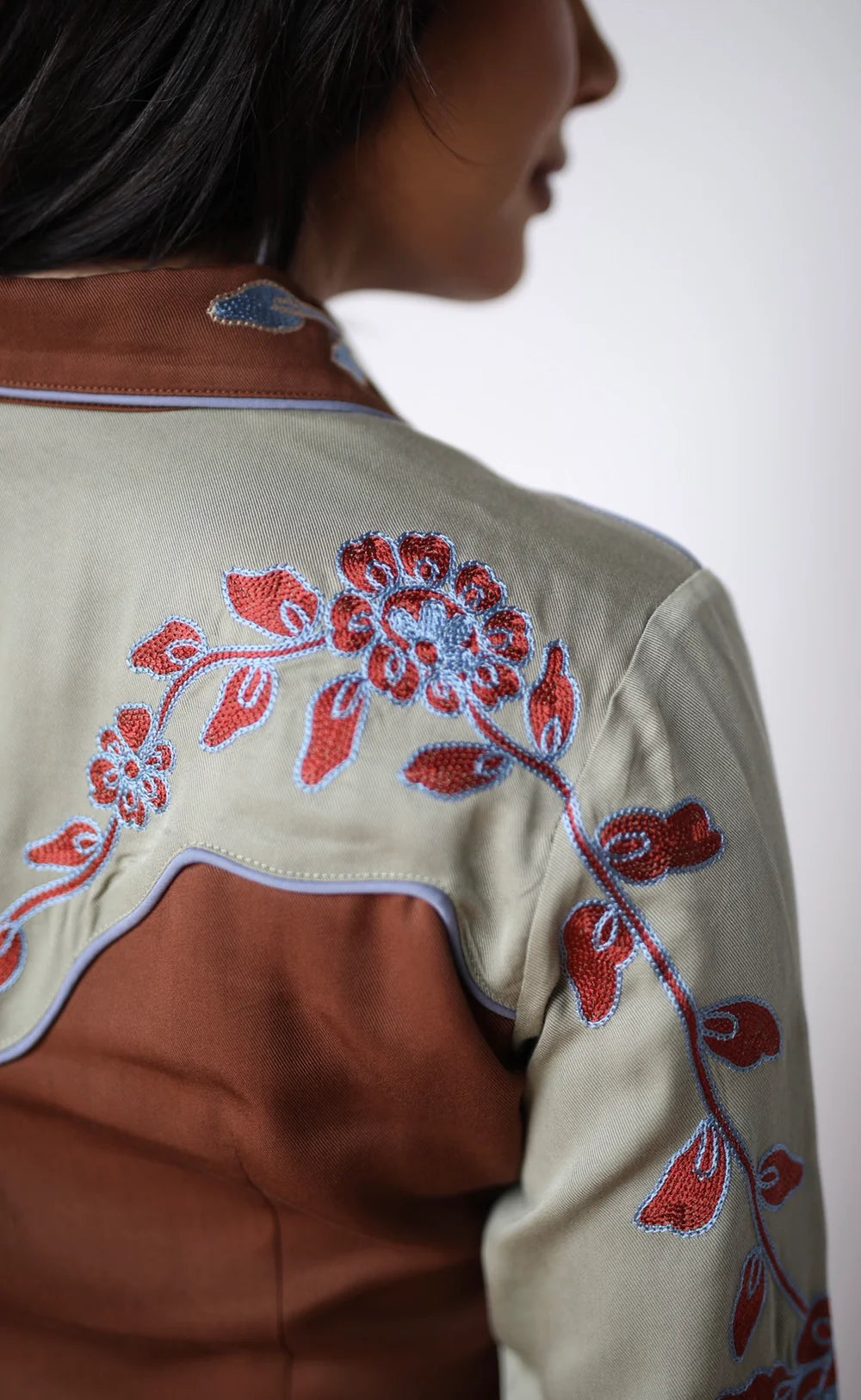 H Bar C San Antonio Women's Shirt in Brown