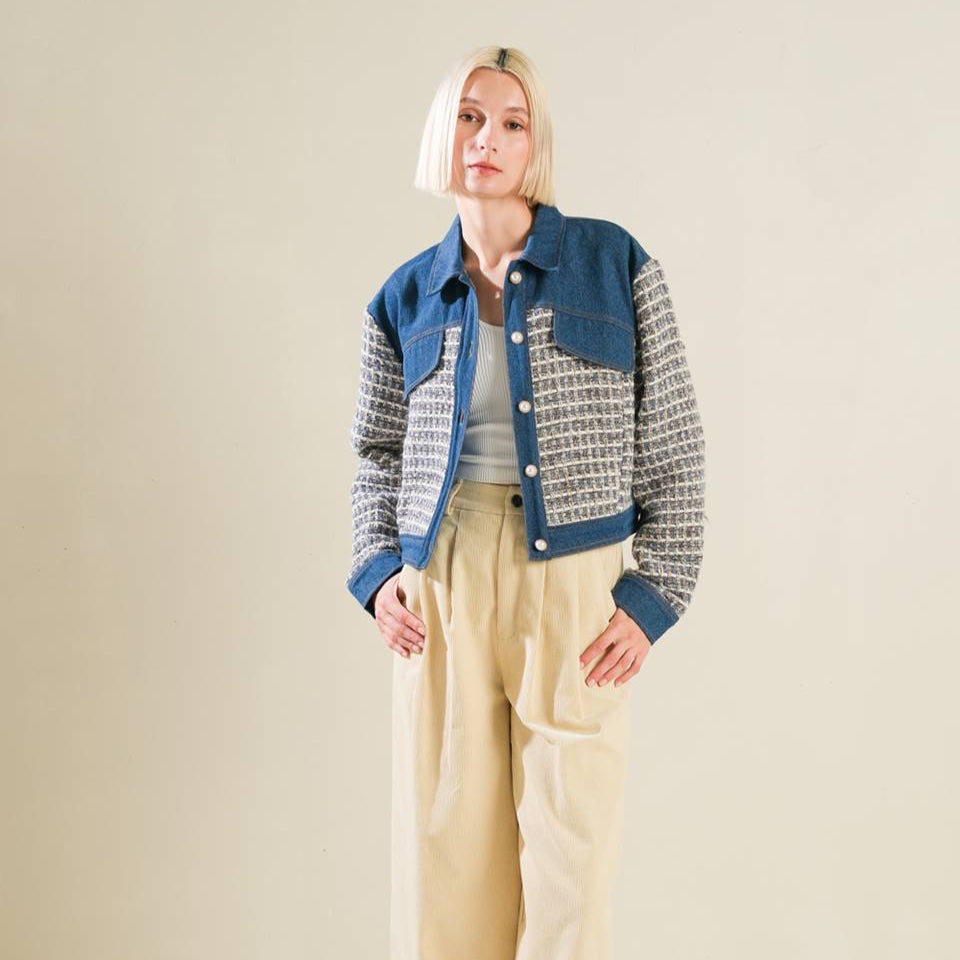 BETTER DAYS TWEED DENIM JACKET