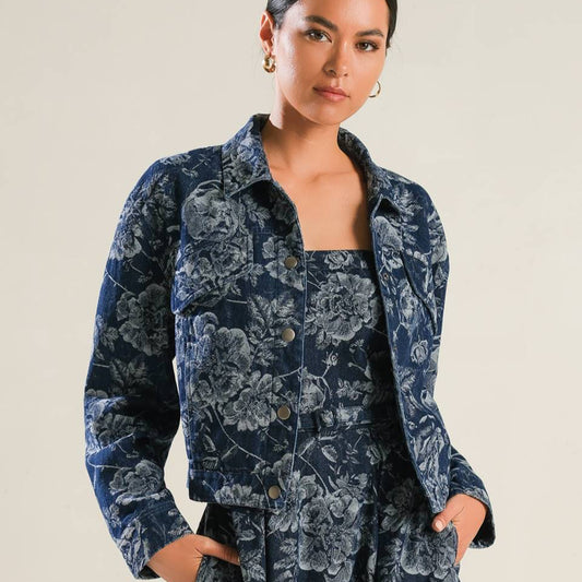 SOPHISTICATED STUNNER DENIM JACKET