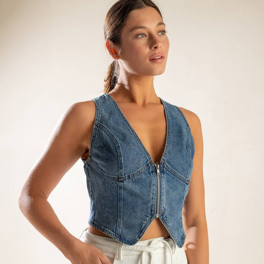 PICTURE PERFECT DENIM VEST