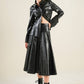 MY HEART TO YOU LEATHER MIDI SKIRT
