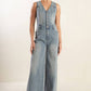 WALK WITH ME DENIM JUMPSUIT
