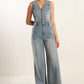 WALK WITH ME DENIM JUMPSUIT