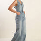 WALK WITH ME DENIM JUMPSUIT