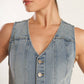 WALK WITH ME DENIM JUMPSUIT