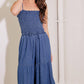 FEELING FREE INDIGO DENIM JUMPSUIT