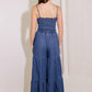 FEELING FREE INDIGO DENIM JUMPSUIT