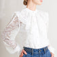 CLOUD ROMANCE WOVEN LACE TOP