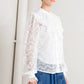 CLOUD ROMANCE WOVEN LACE TOP