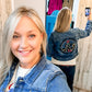 Beaded Bourbon Cowgirl Denim Jacket