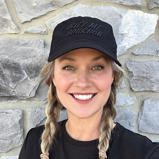 Buy Me Bourbon Embroidered Twill Trucker Hat