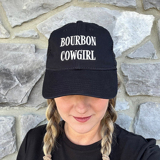 Bourbon Cowgirl Embroidered Relaxed Twill Trucker Hat