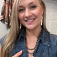 Two Strand Faux Navajo Pearl Pewter Necklace- Amy Kaplan for Bourbon Cowgirl