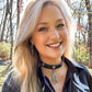 Memory Choker With Feathers Black Necklace - Amy Kaplan for Bourbon Cowgirl