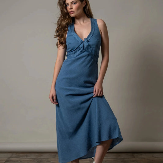 Francy Dress by Kimes Ranch in Blue