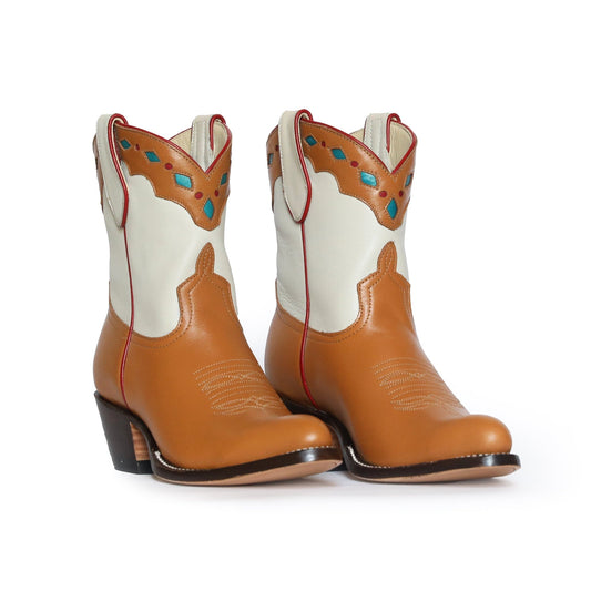 Brown & white western boots