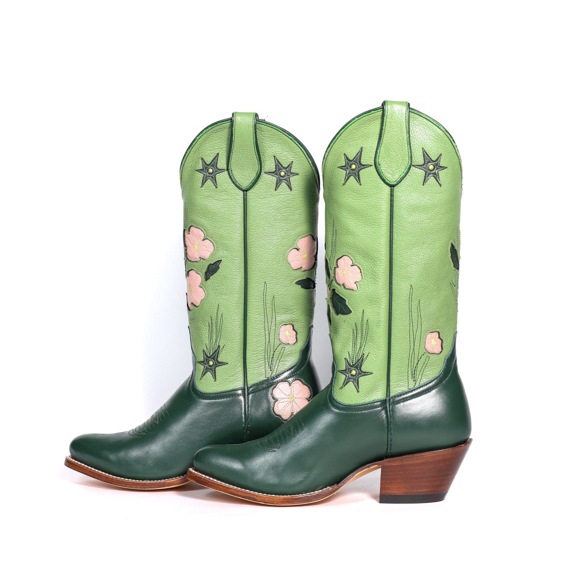FrauleinSep_Web2024 green floral cowboy boots