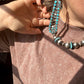 Sterling Silver Long Teardrop Earrings with Kingman Turquoise – 4 Inch, Post Style, USA Made