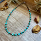 19" Turquoise and Shell Necklace – Bright Natural Stones