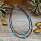 Golden Hill Turquoise & Sterling Silver Pearl Necklace – 16" + Extender