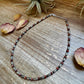 14-Inch Sterling Silver Torpedo & Spiny Oyster Heishi Choker