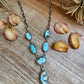 Golden Hills Turquoise Necklace – Sterling Silver, 22 inch