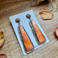 3-Inch Orange Spiny Oyster Dangle Earrings – Native Made by Jon McCray